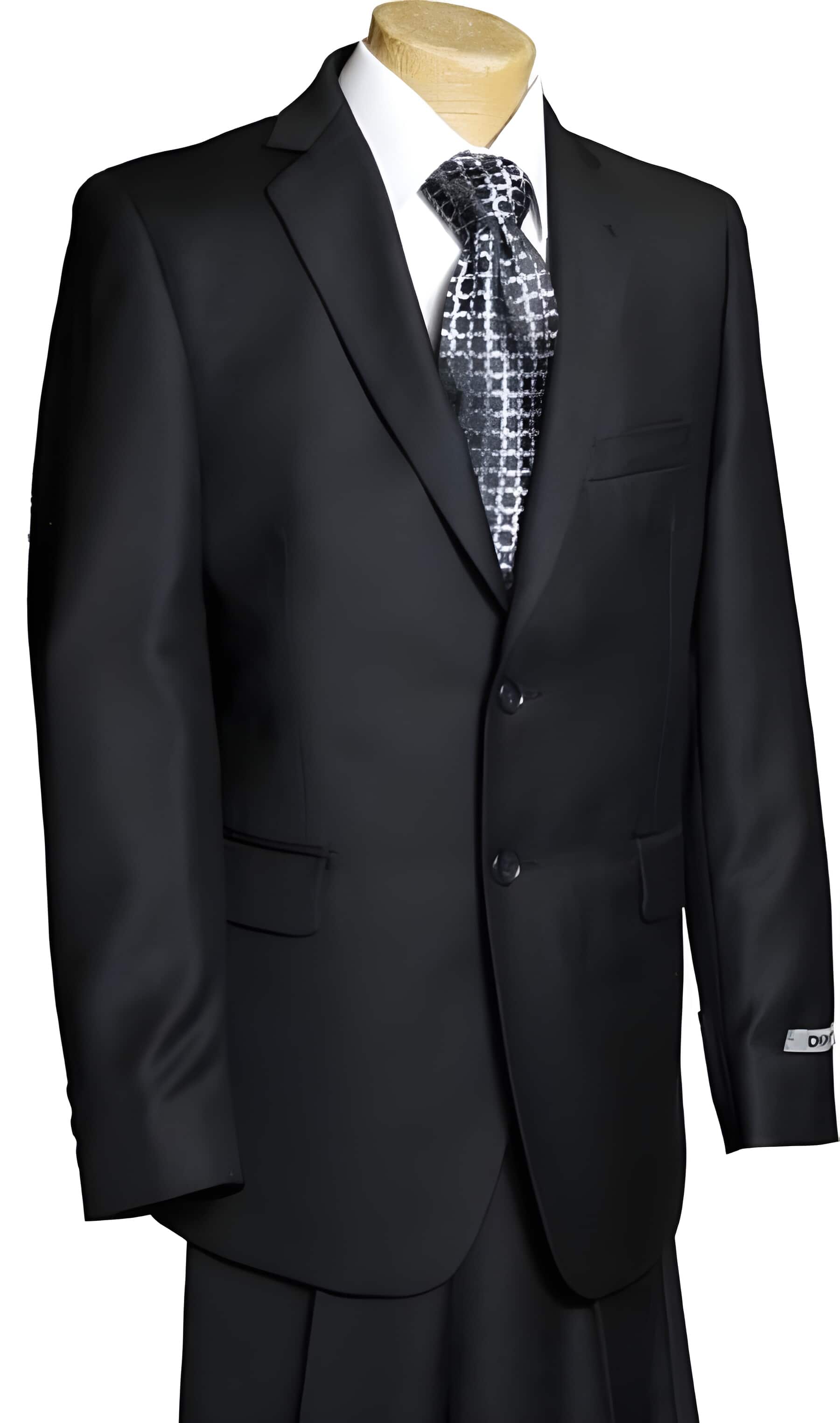 Boy's 2 Button Black Kids Sizes Poly ~Rayon Suit Perfect For Boys Wedding Outfits