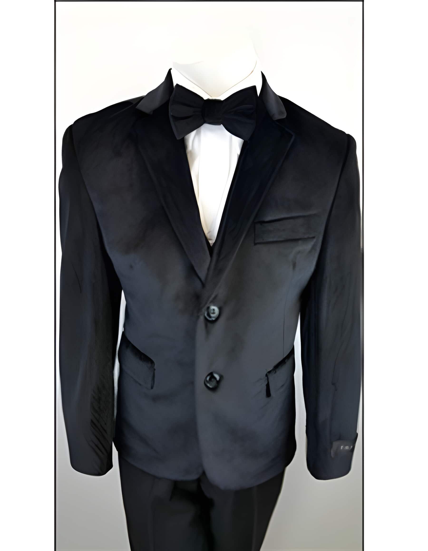 Boys 2 Buttons Velvet Toddler Suits for Weddings