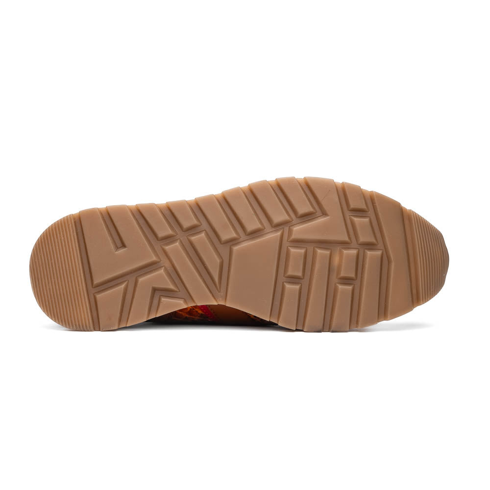 Marco Di Milano Brescia Python & Calfskin Sneakers Cognac