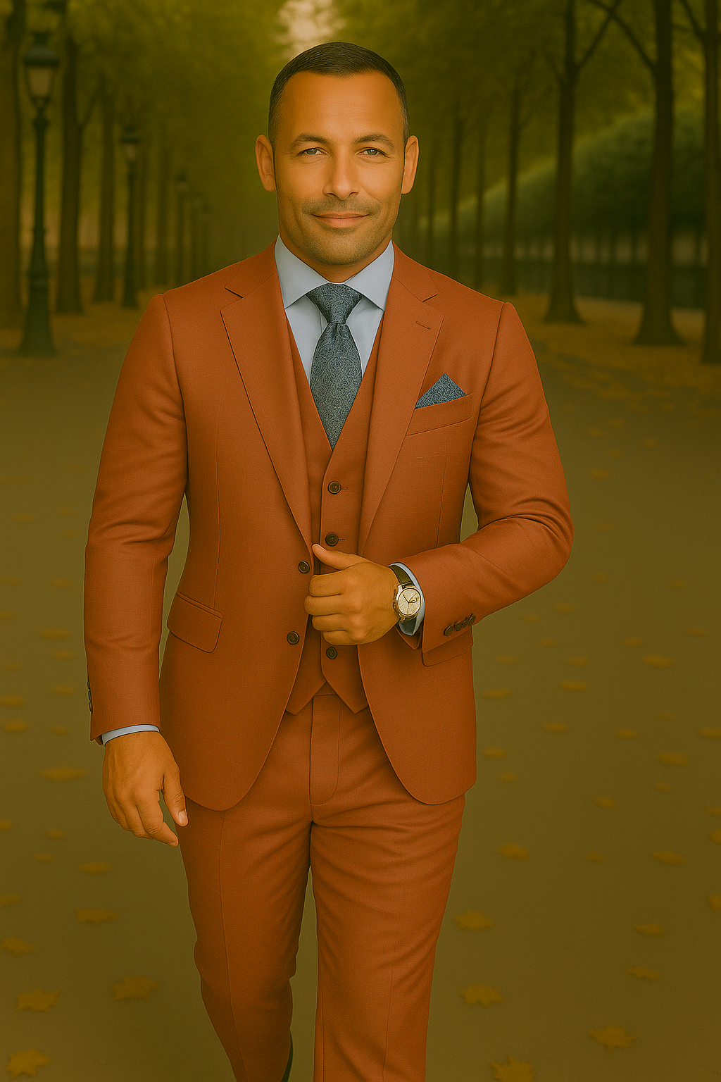 Italian Wool Three-Piece Suit by Statement