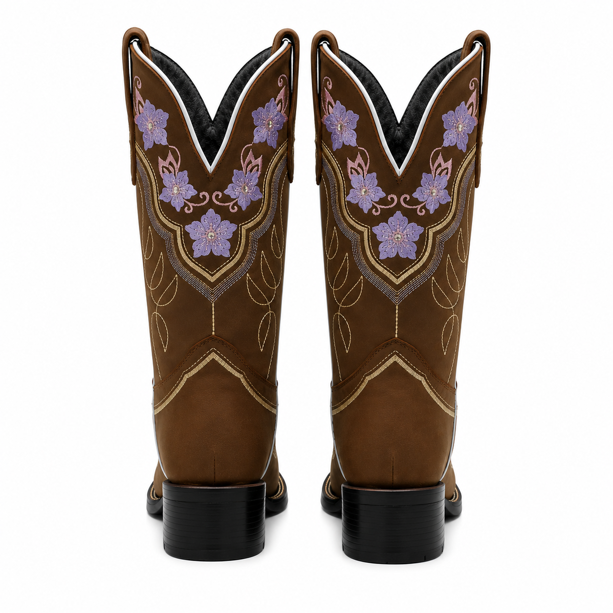 Botas de Cuero Rodeo Café para Mujer JB-JAZMIN