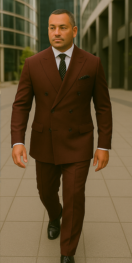 Italian Made 2 Piece Wool Suit by Statement