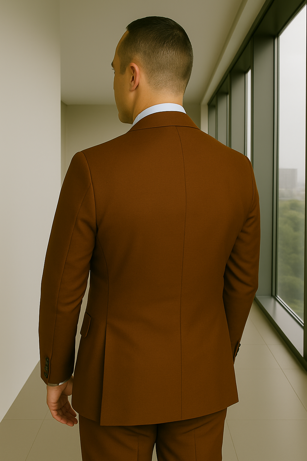 Italian Wool Three-Piece Suit by Statement