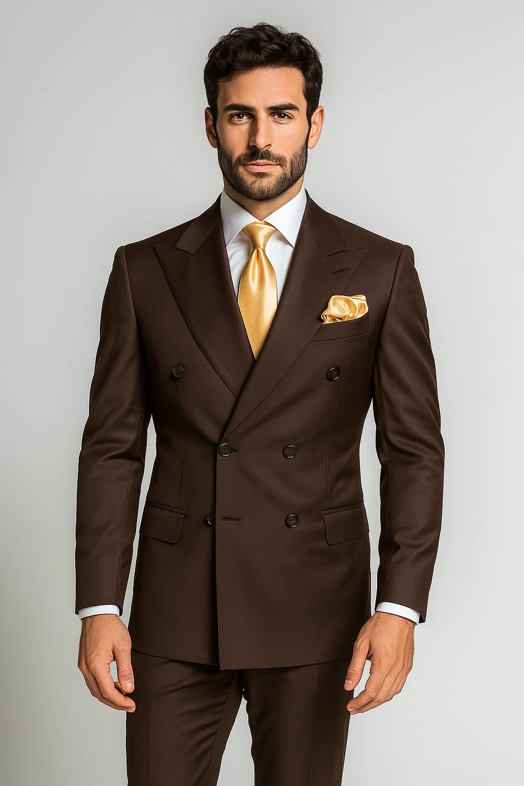 Classic Fit in Brown Color by Rossiman
