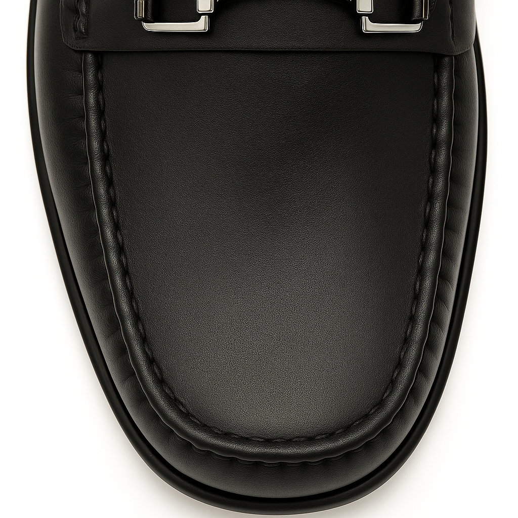 Mens Mezlan Brussels Calfskin Loafer with Metal Bit