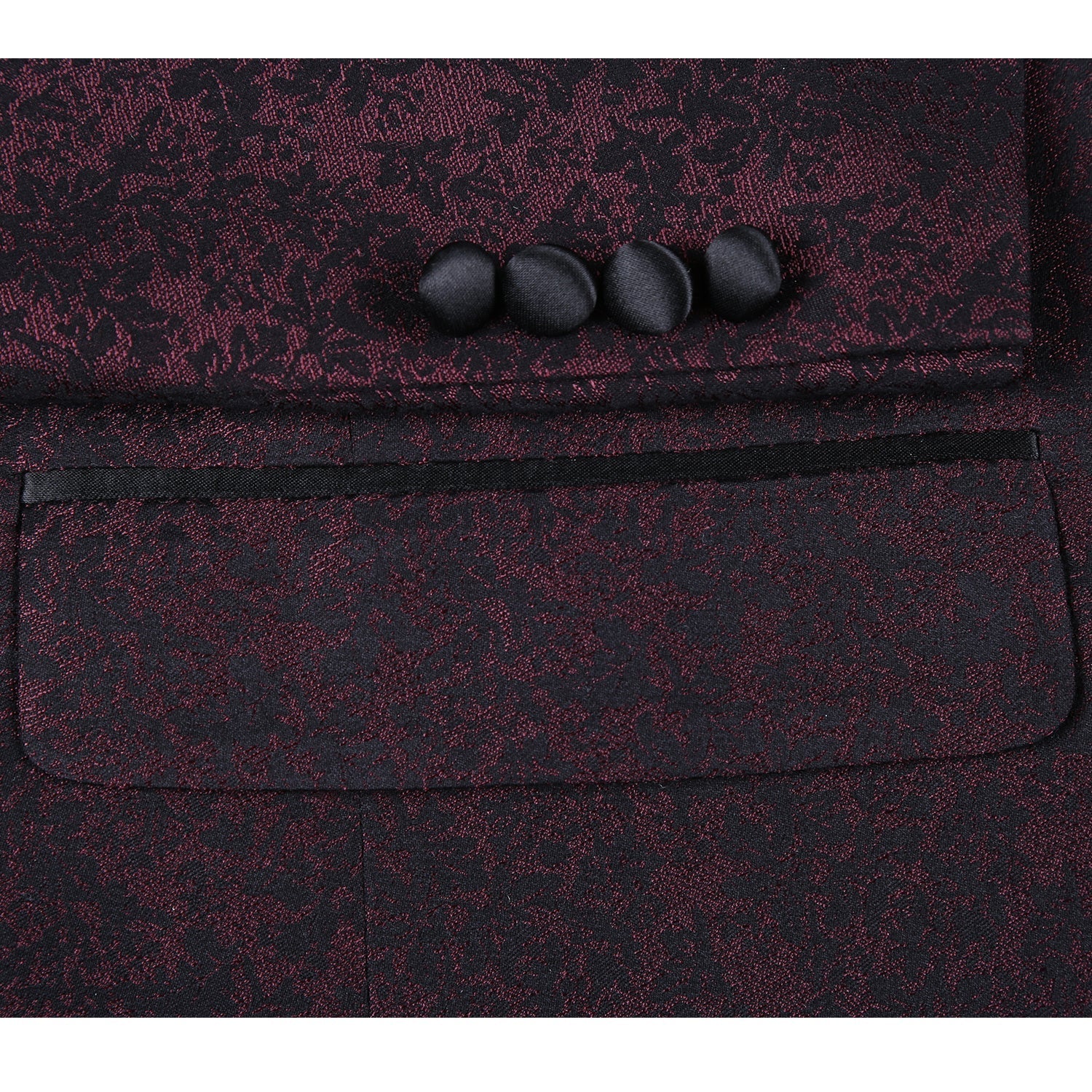 Men's Slim Fit Burgundy Tuxedo Blazer