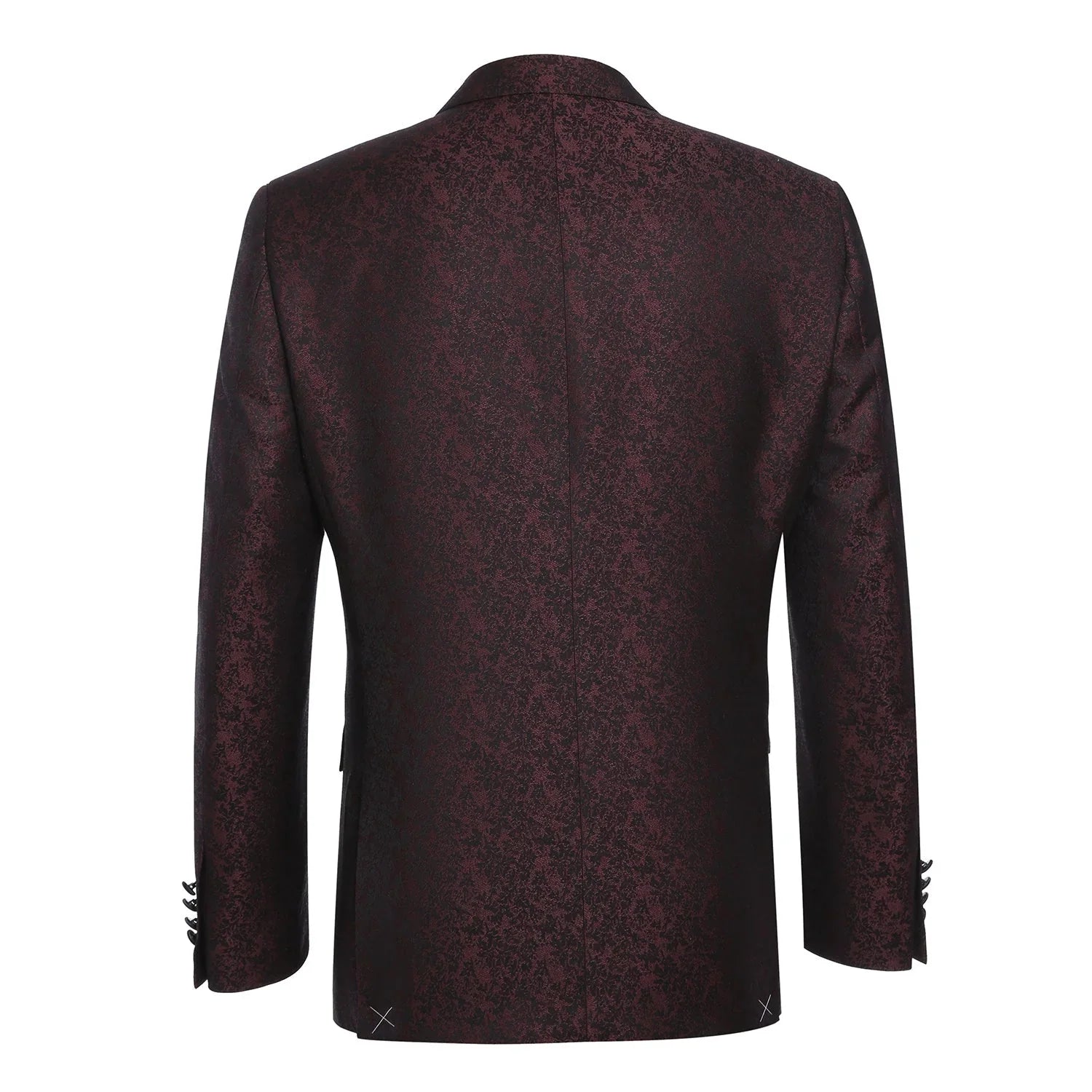 Men's Slim Fit Burgundy Tuxedo Blazer