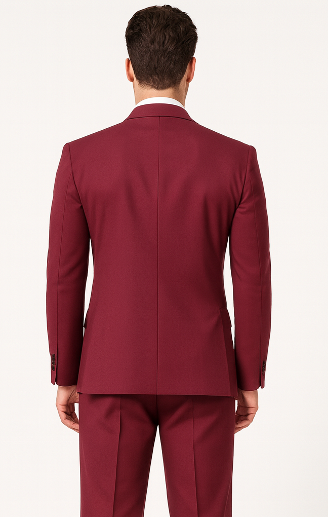 Burgundy ~ Maroon Suit ~ Wine Color Double Breasted Suits