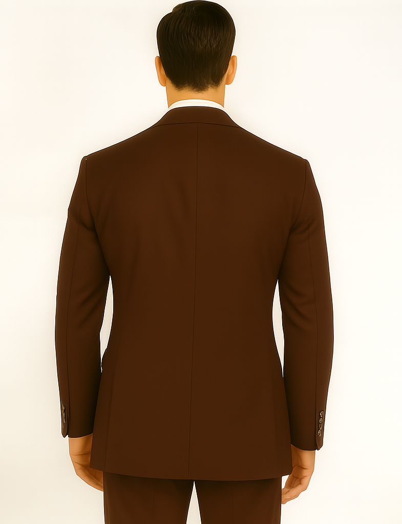 Burgundy Traditional Steve Harvey Style for Men Classic Fit Suit