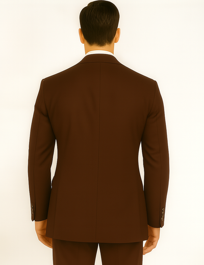 Burgundy Traditional Steve Harvey Style for Men Classic Fit Suit
