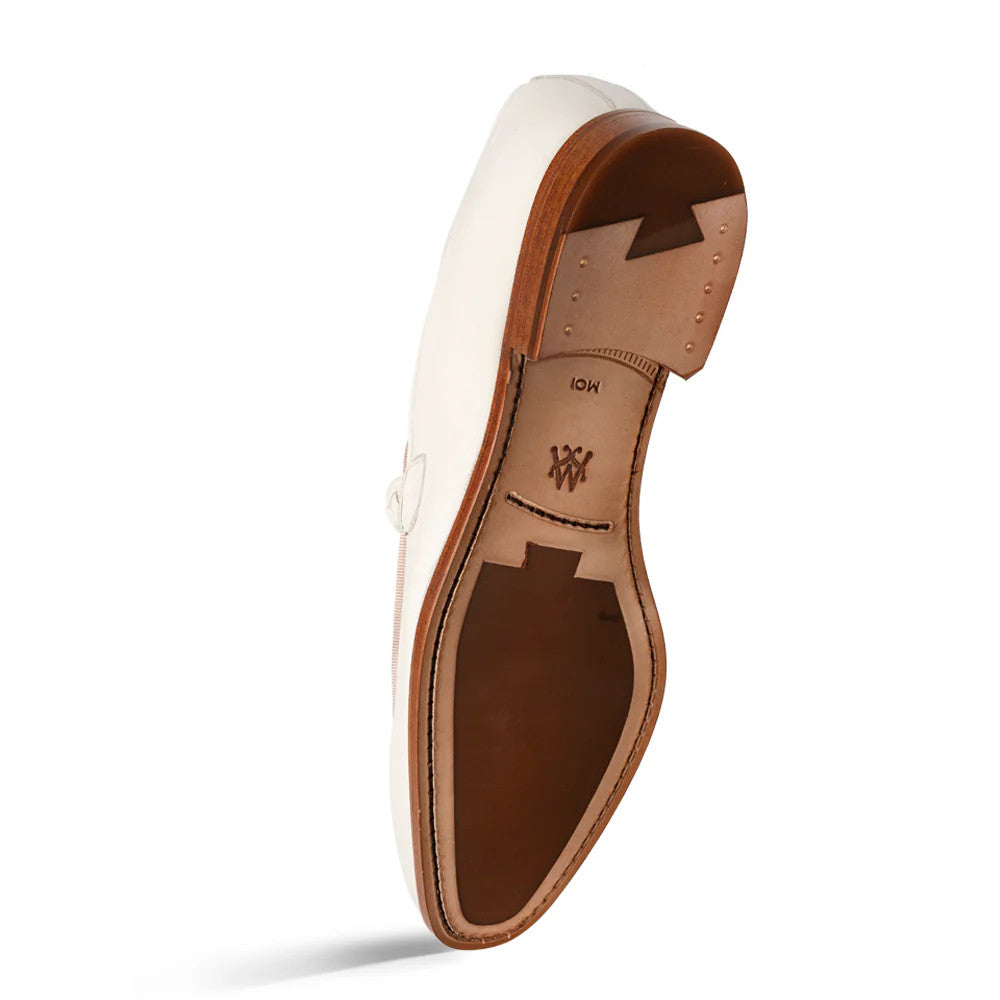 Parole Penny Loafer Calfskin Bone by Mezlan