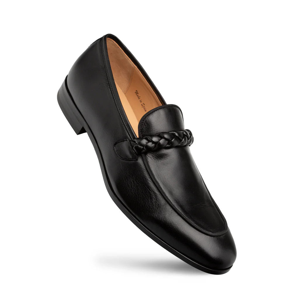 Parole Penny Loafer Calfskin Black by Mezlan