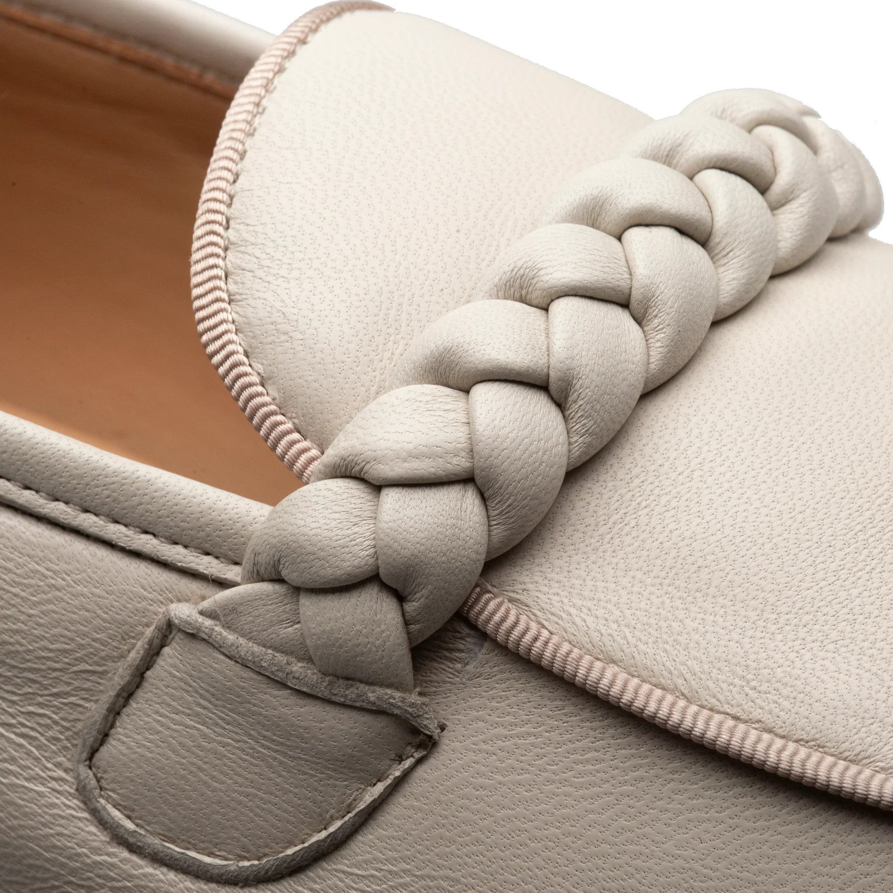 Parole Penny Loafer Calfskin Bone by Mezlan