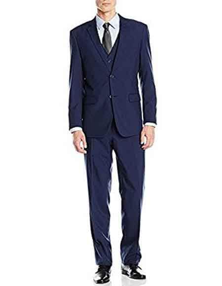 Call If Not Text Or Whatsup 3104300939 To Setup The Group - Call: 3104300939 - Cobalt Blue Slim Skinny European Fit Vested 3 Piece Suits Side Vented - Groomsmen Suits