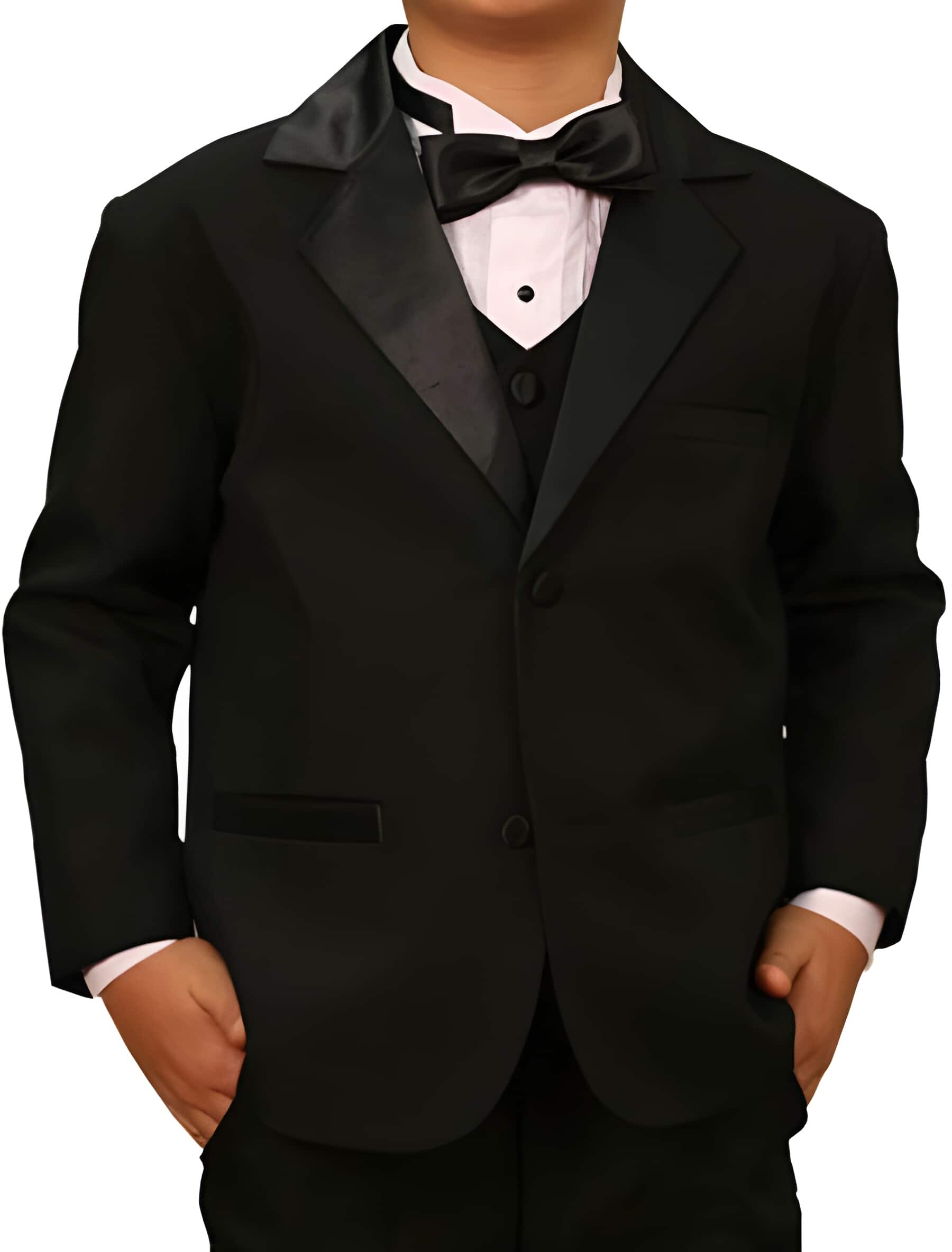 High crafted professionally Basic Dark Funeral Attire - Funeral Outfit ~ Wedding Groomsmen Tuxedo Formal Children Kids Toddler Suits for Weddings for Men