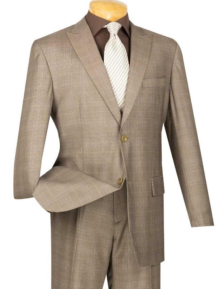 Tan Glen Plaid Suit - Cambridge Collection
