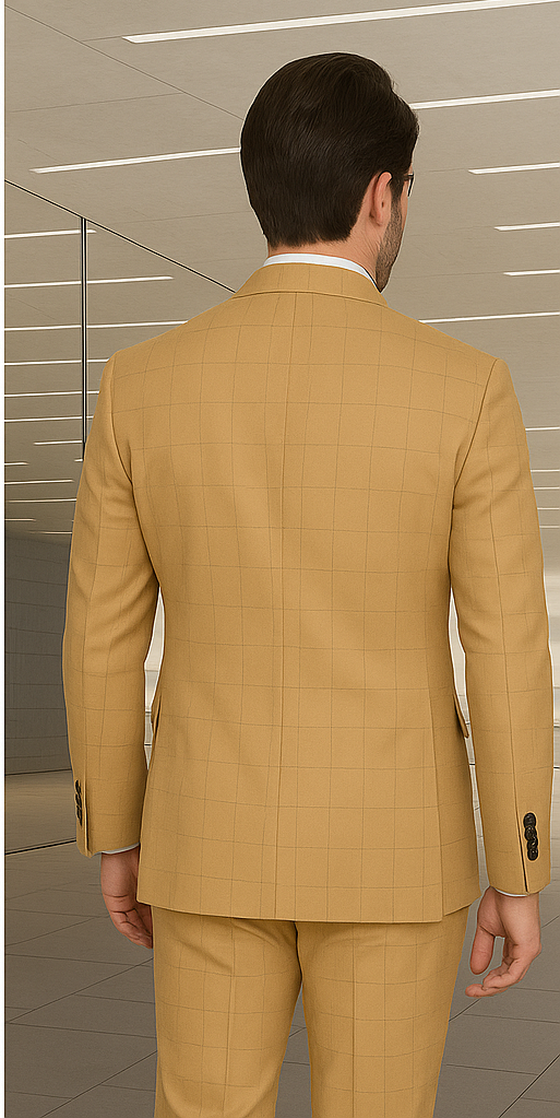 Italian Wool Double Breasted Business Suit