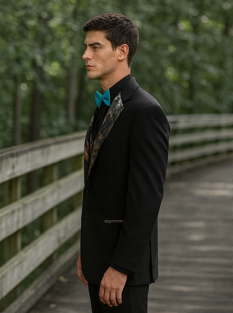 Single Breasted Camouflage Tuxedo Suit