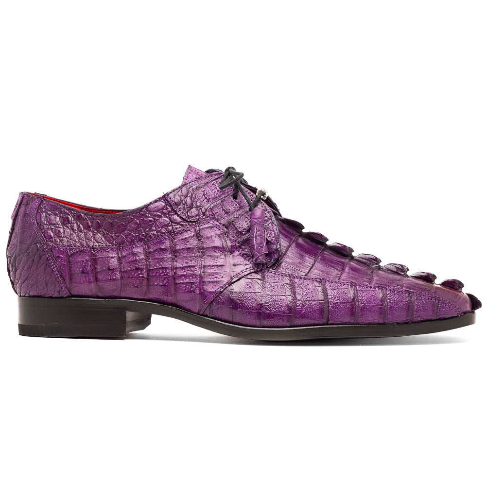Marco Di Milano Cancun Purple Caiman Crocodile Derby