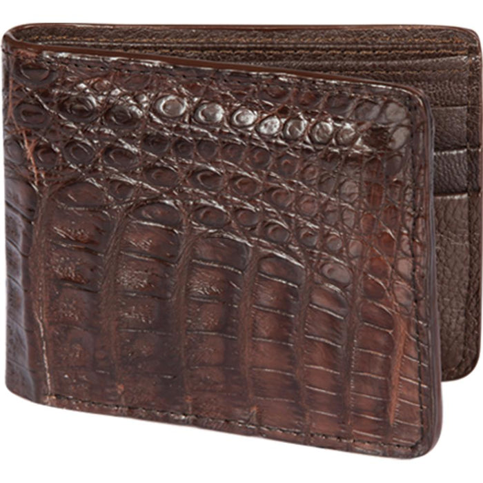 Cartera Caim¡n Cafe in Genuine Ostrich Leather