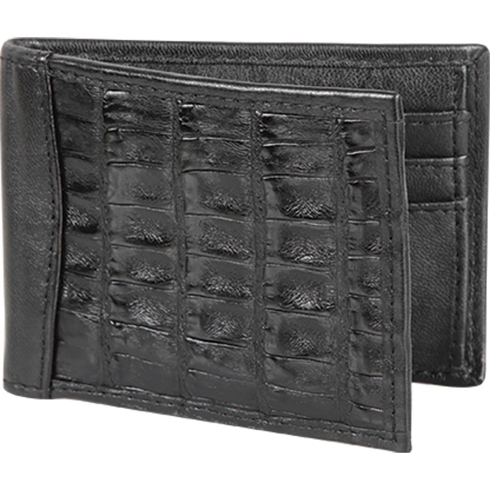 Cartera Caimán Negro CA48205: Piel auténtica y estilo
