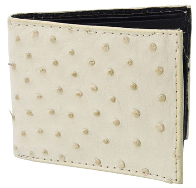 Cartera de Avestruz Original en Hueso