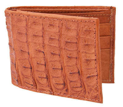 Cartera de Cocodrilo Original Cognac White Diamonds