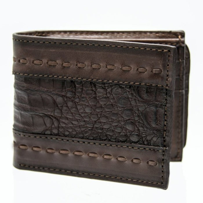 Cartera Tejida de Cocodrilo Café Original