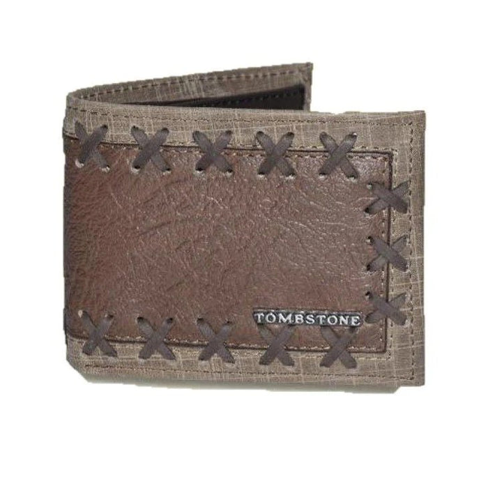 Cartera de Cuero Bordada Tombstone Arena