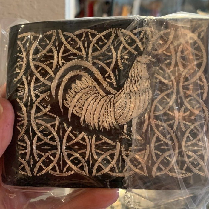 Cartera de Hilo de Plata Mil Aros con Gallo