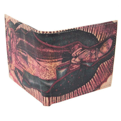 Cartera de Piel con ImpresiΓ³n Artesanal