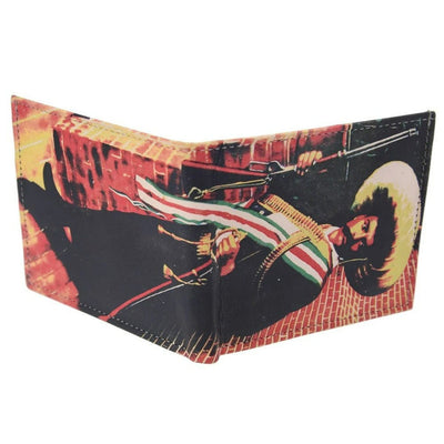 Cartera de Piel con ImpresiΓ³n de Zapata