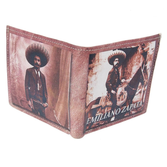 Cartera de Piel Impresa Billete 500 MXN