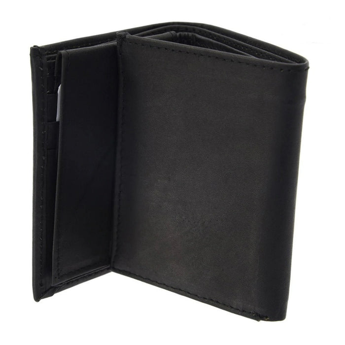 Cartera de Piel Negra Hecha en México