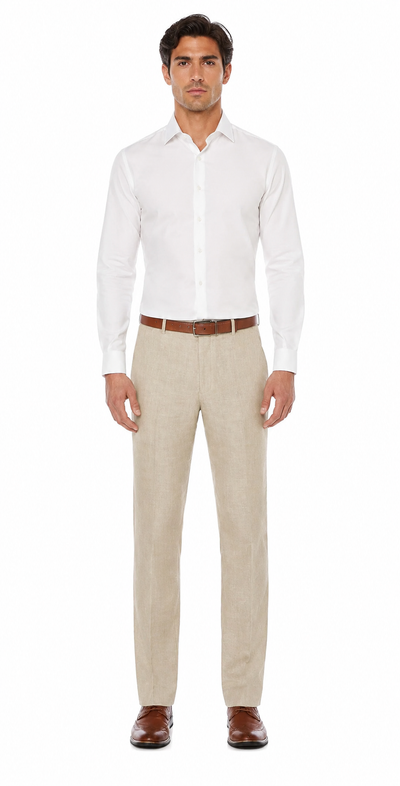 Casual Linen Suit Pants for Men β Breathable Beach Wedding Summer Trousers
