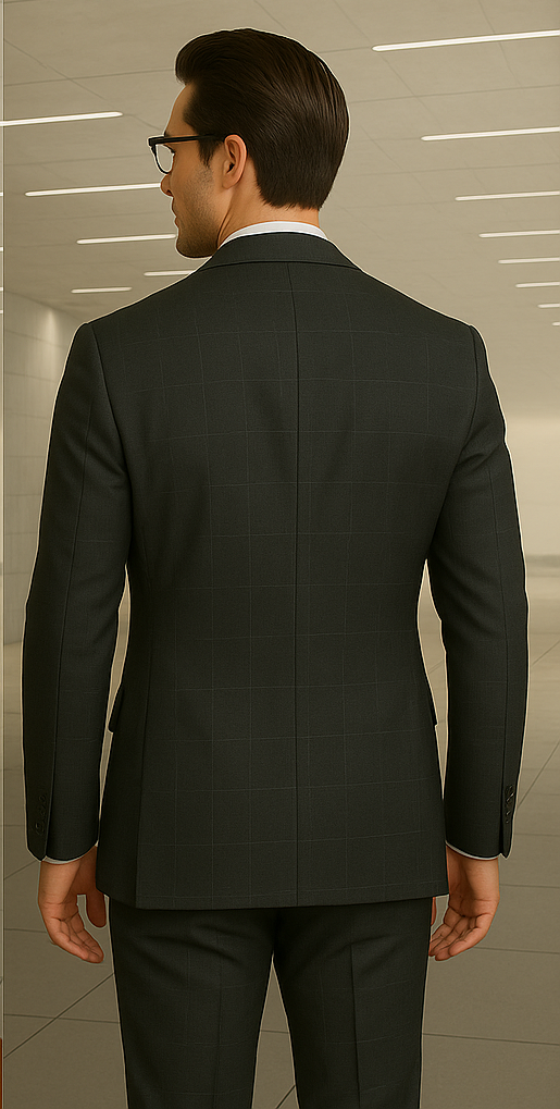 Italian Wool Double Breasted Business Suit