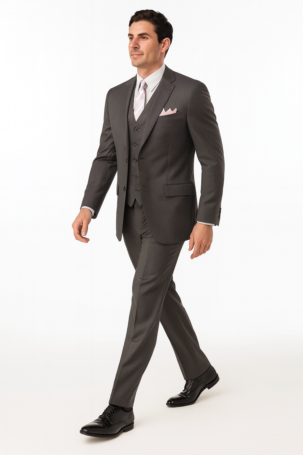 Cheap Plus Size Suits For Men - Big and Tall Suit For Big Guys Dark Gray