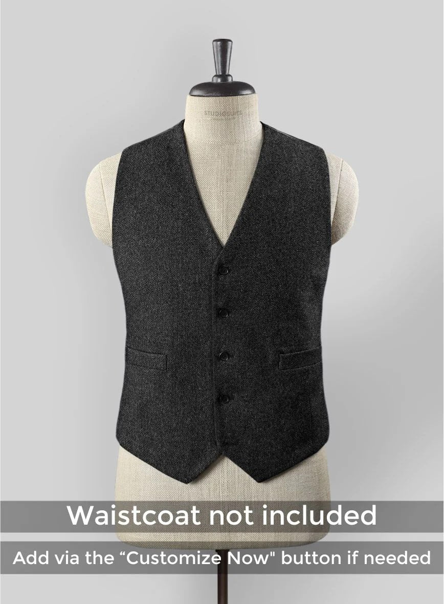 Heritage Charcoal Tweed Suit – Classic Peaky Blinders Inspired Design