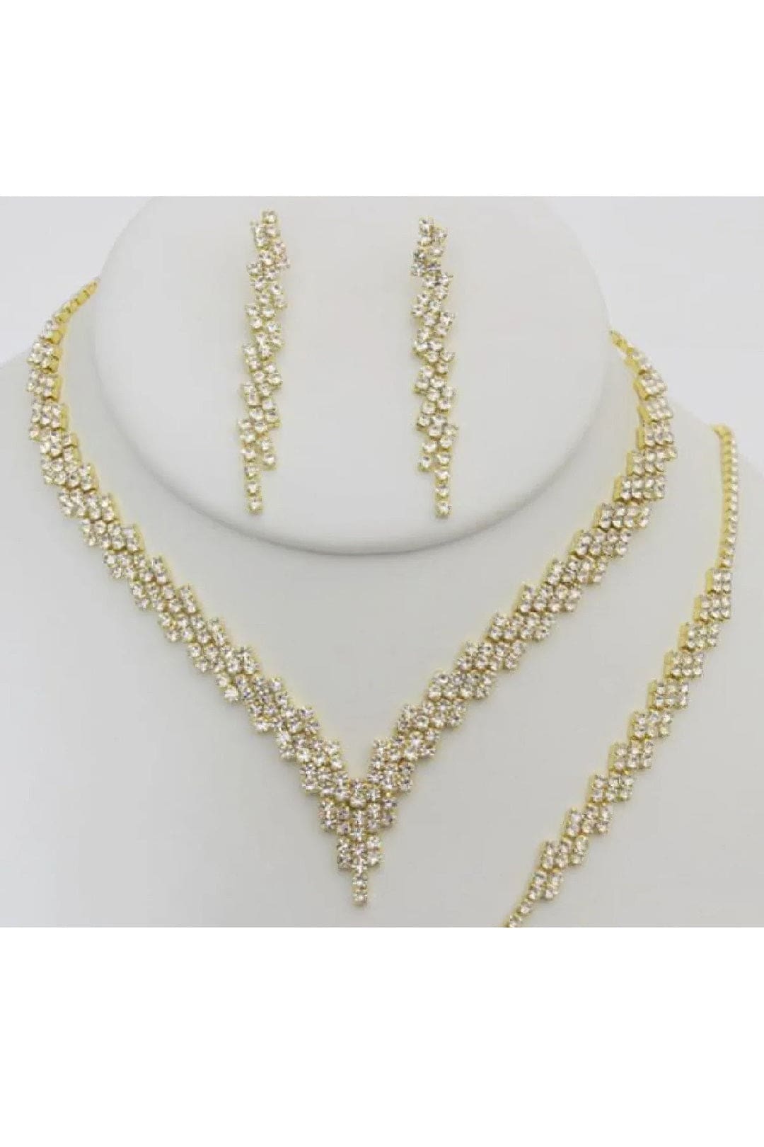 Christina Collection S-20666 Jewelry Set Necklace Bracelet Earrings