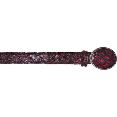 Cinto de Pescado Pirarucu Original Color Black Cherry