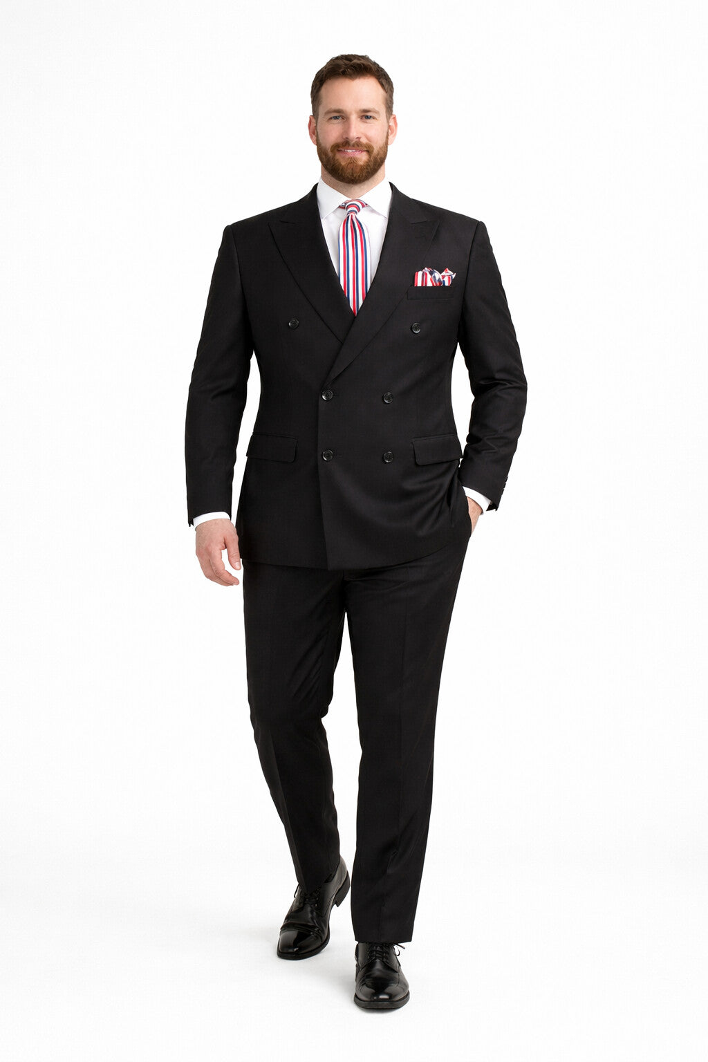 Apollo King Men's 2pc Double Breasted Outlet Suit Pleated Pants