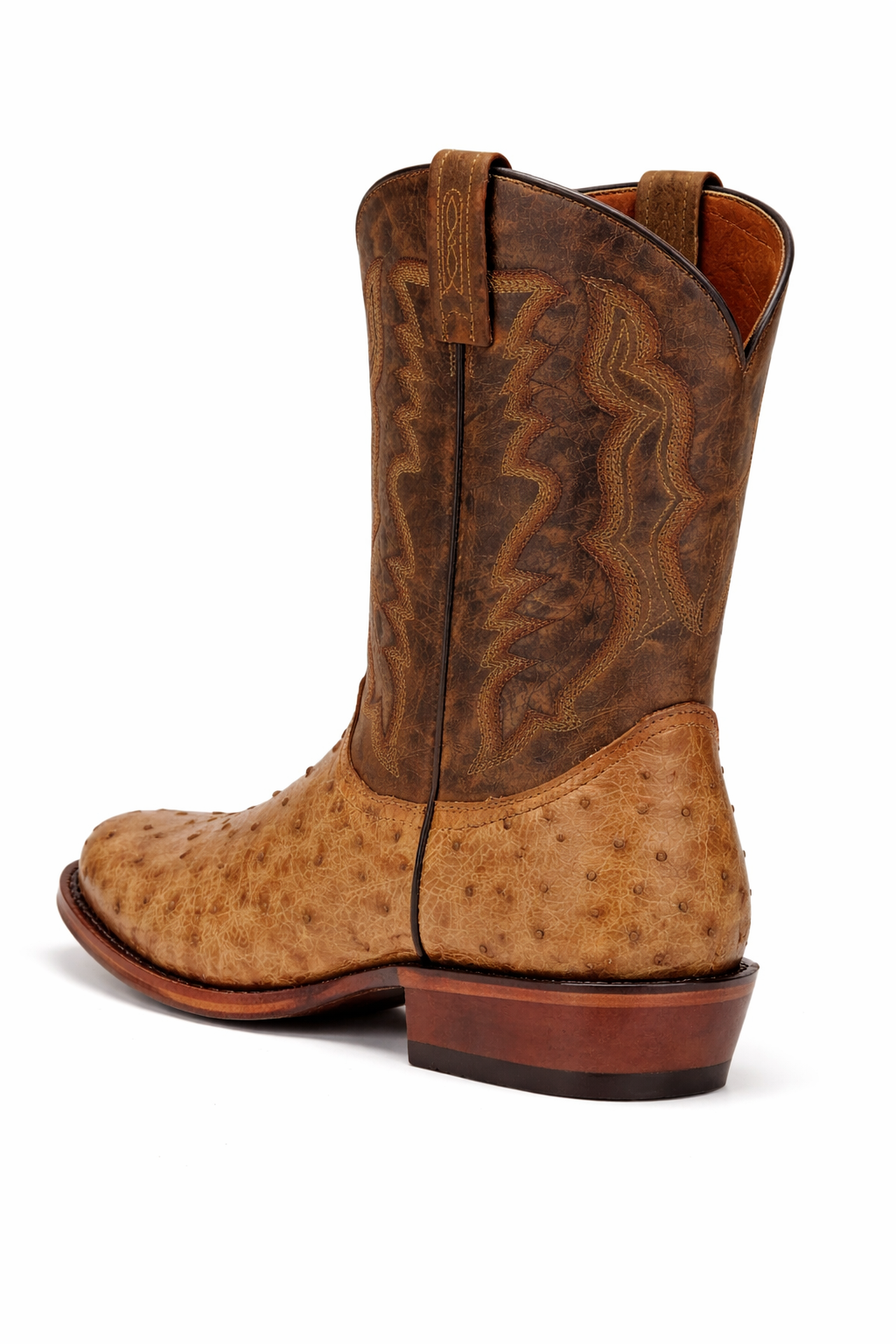 Dan Post Gehrig Saddle Ostrich Western Boots