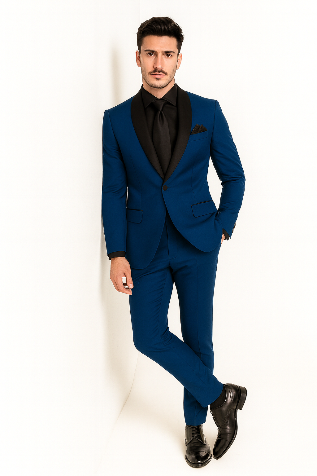 Cobalt Blue Tuxedo Suit