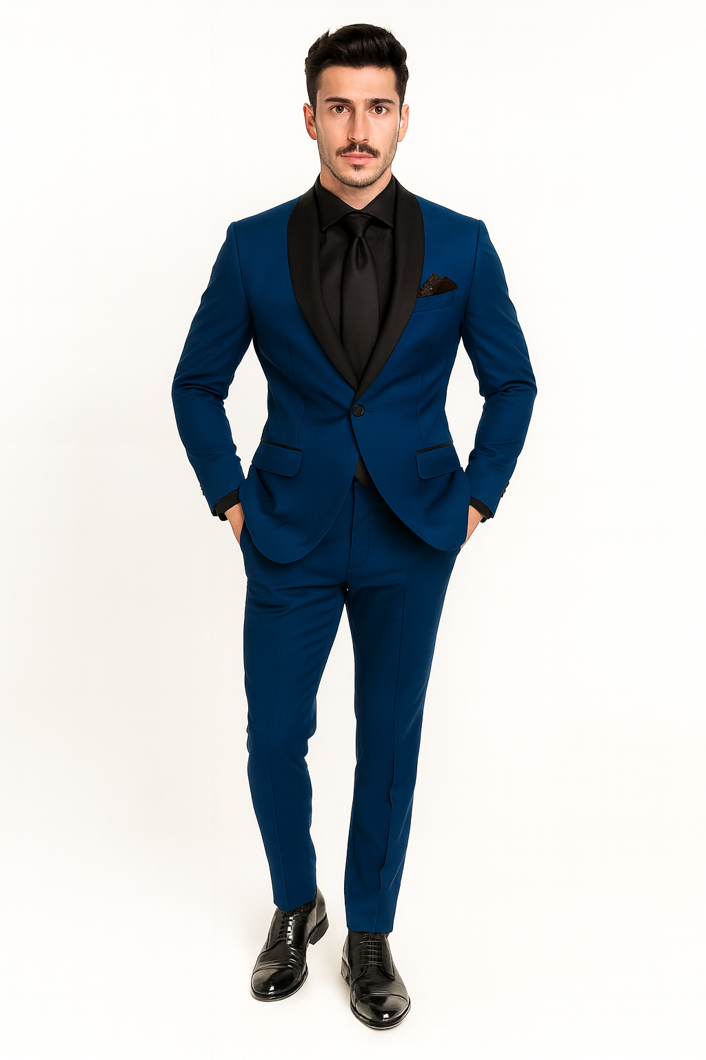Cobalt Blue Tuxedo Suit