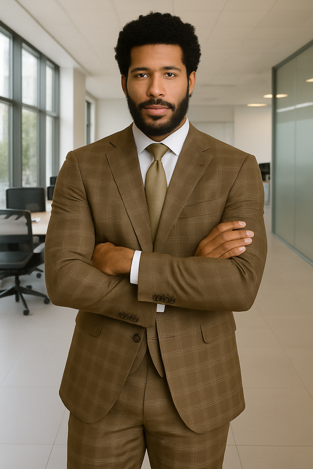 Modern Fit Italian Wool Three Piece Suit