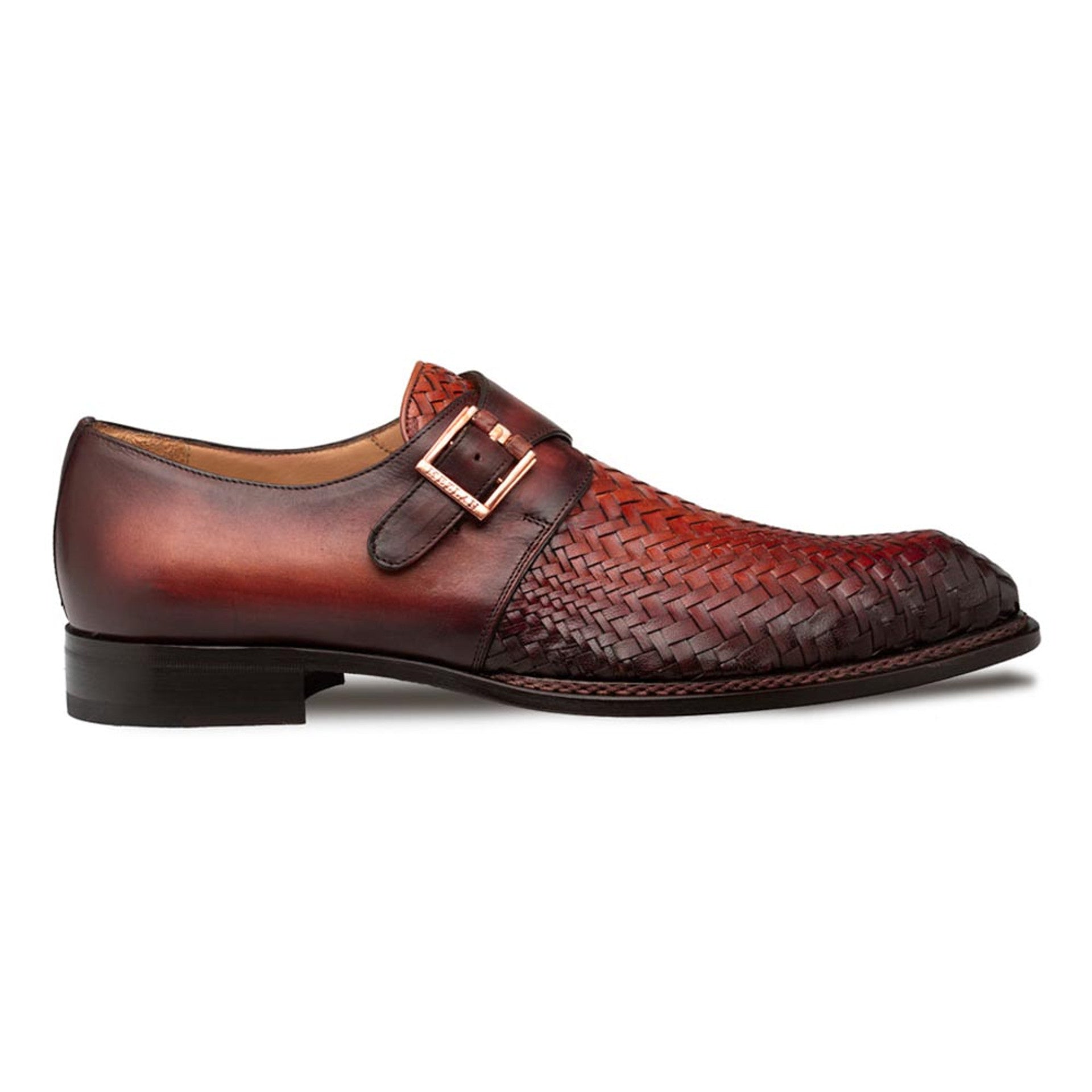 Mezlan Temi Monk Strap Calfskin Shoes