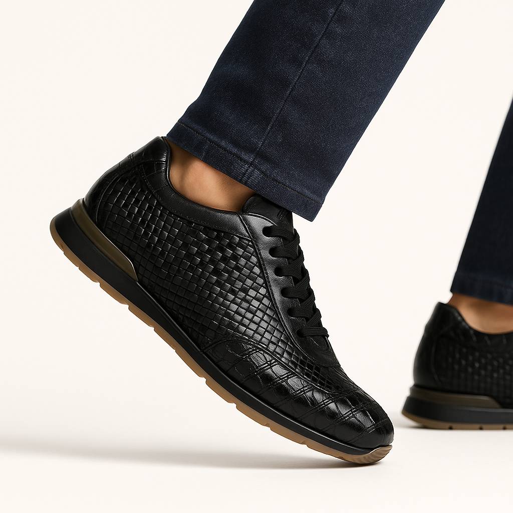 Marco Di Milano Roma Caiman Crocodile Sneakers
