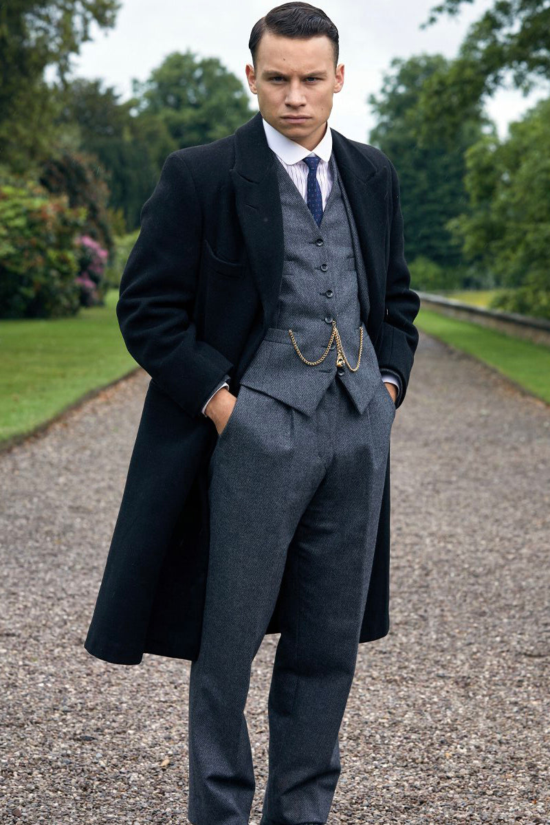 Michael Gray Peaky Blinders Vested Suit & Overcoat