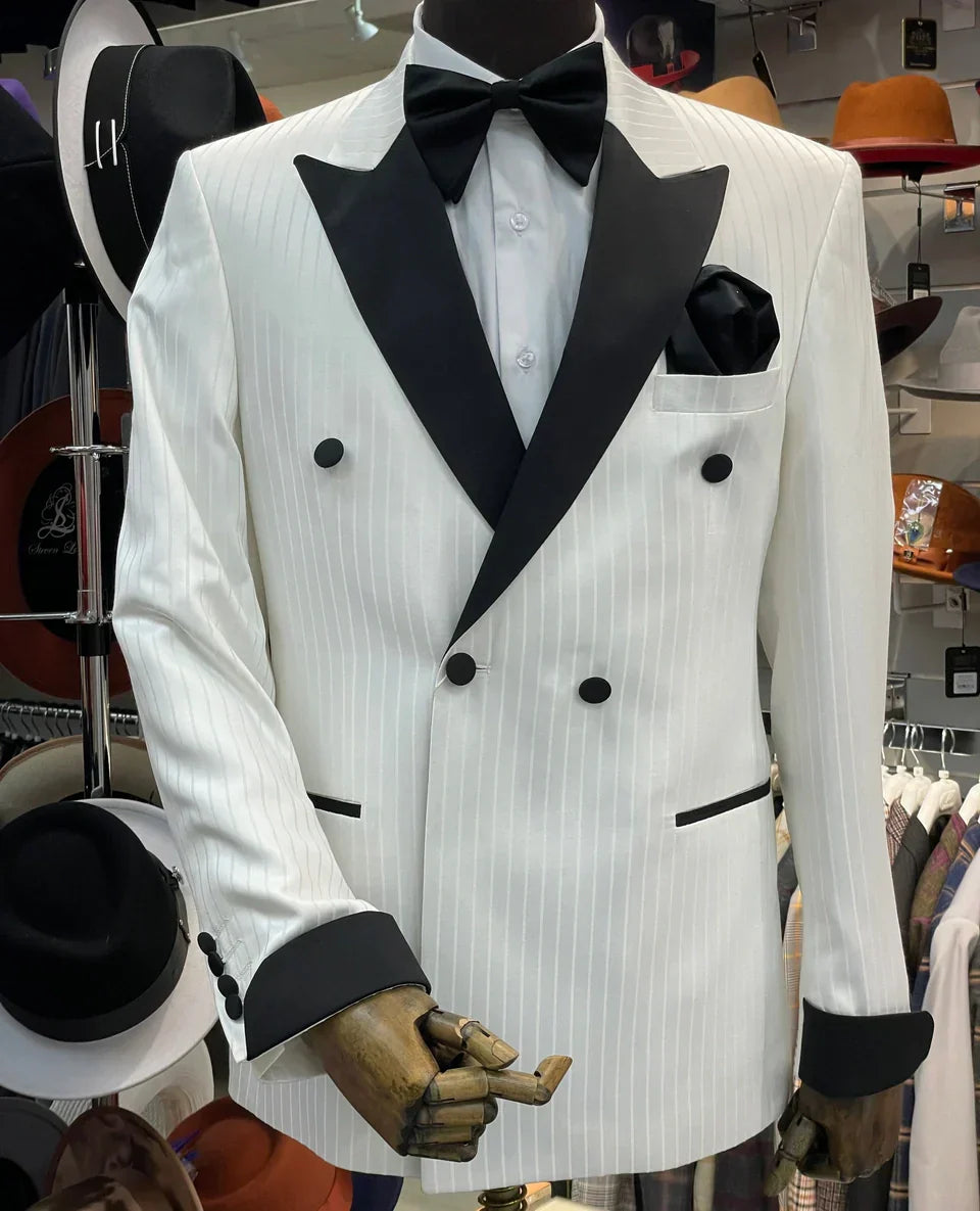 Black Gatsby Tuxedo - 1920s Classic Formal Suit