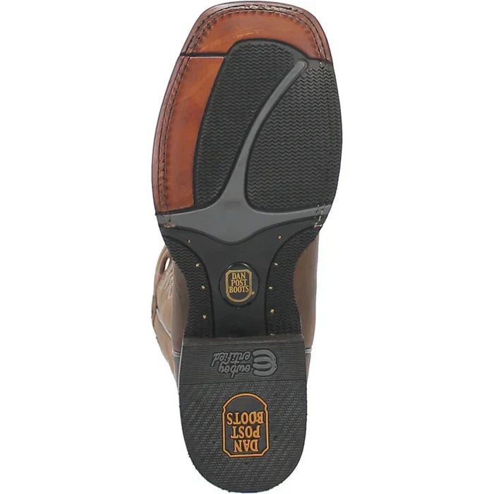 Dan Post Men's Abram Leather Square Toe Boots - Tan